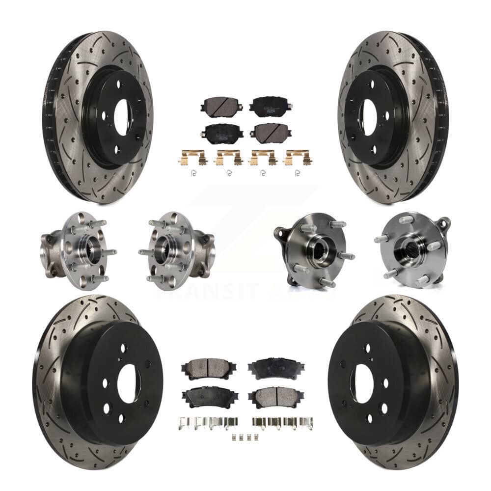 Transit Auto - KBB-123724 - Front and Rear Wheel Bearing and Hub Assembly Kits