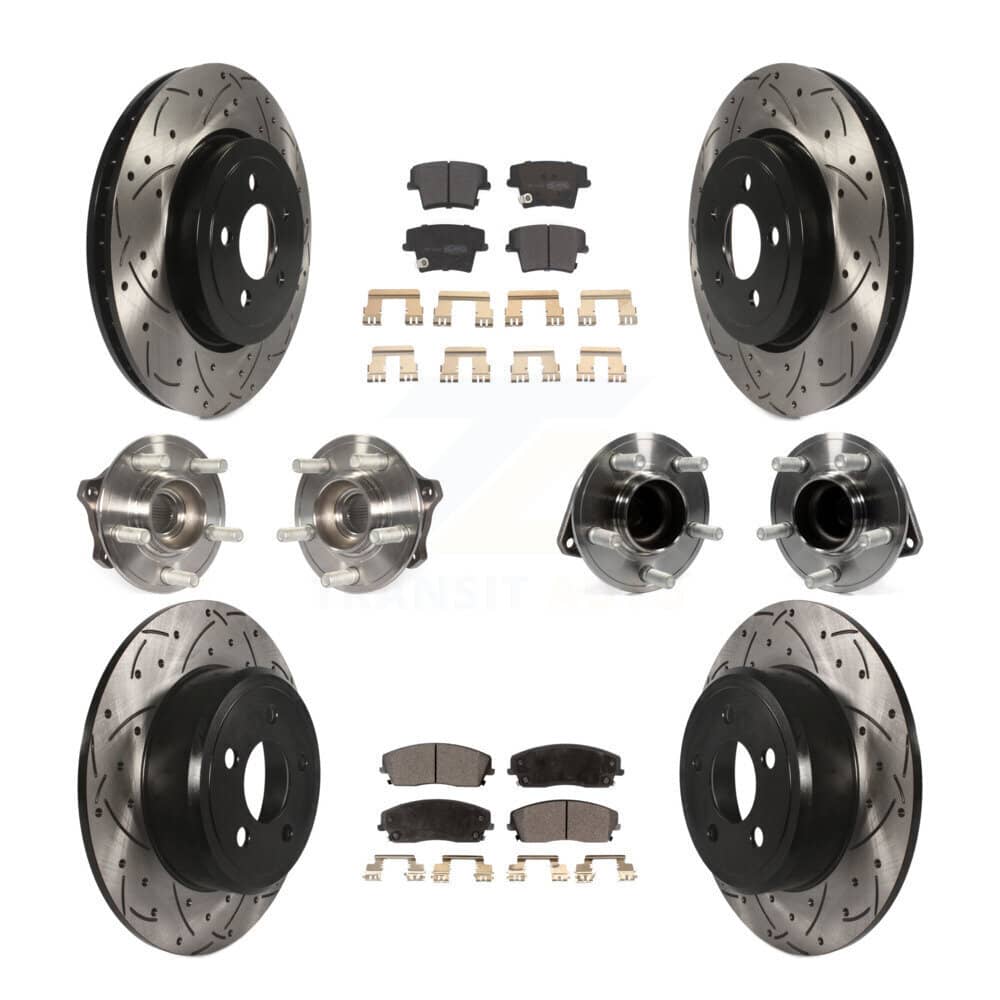 Transit Auto - KBB-123802 - Front and Rear Wheel Bearing and Hub Assembly Kits