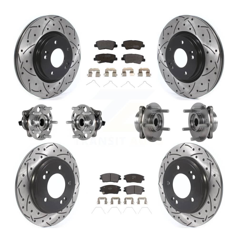 Transit Auto - KBB-123814 - Front and Rear Wheel Bearing and Hub Assembly Kits