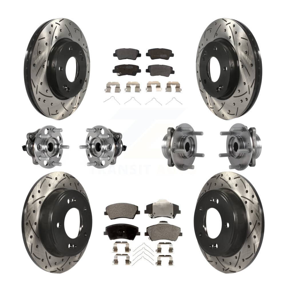 Transit Auto - KBB-123815 - Front and Rear Wheel Bearing and Hub Assembly Kits