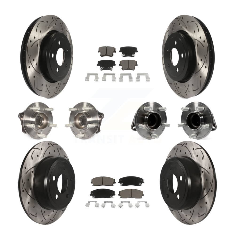 Transit Auto - KBB-123847 - Front and Rear Wheel Bearing and Hub Assembly Kits