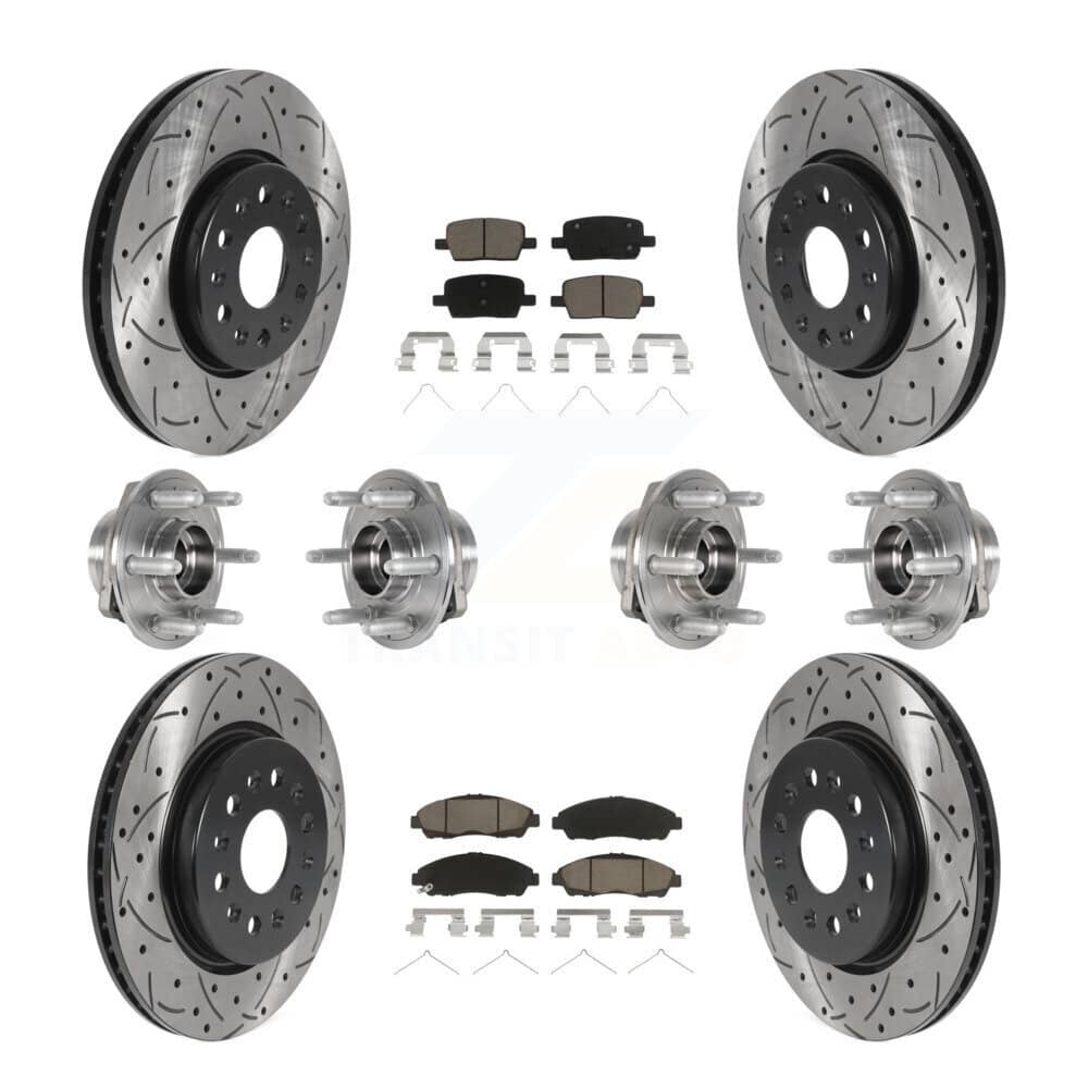 Transit Auto - KBB-123848 - Front and Rear Wheel Bearing and Hub Assembly Kits