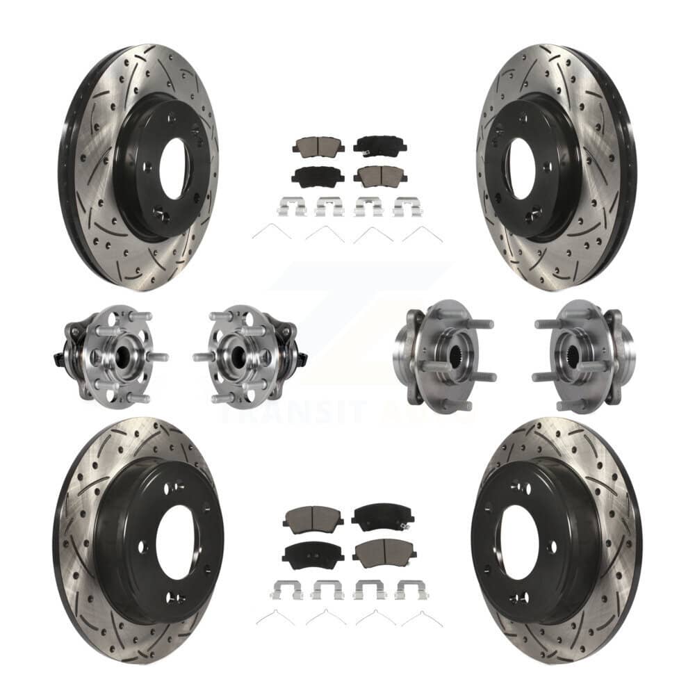 Transit Auto - KBB-123851 - Front and Rear Wheel Bearing and Hub Assembly Kits