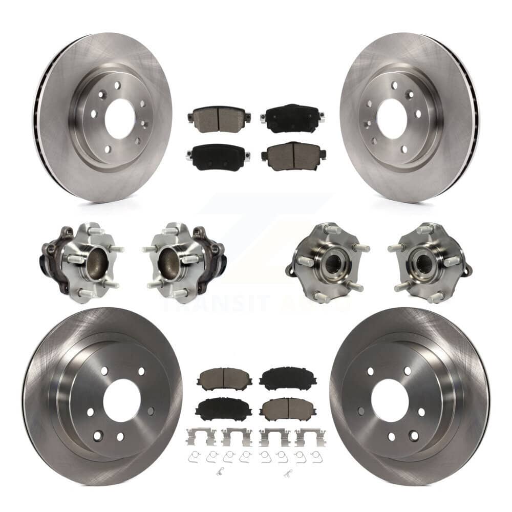 Transit Auto - KBB-125128 - Front and Rear Wheel Bearing and Hub Assembly Kits