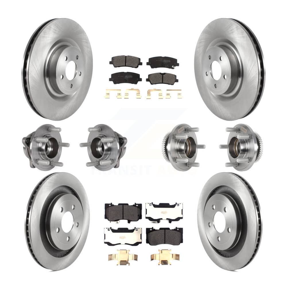 Transit Auto - KBB-125198 - Front and Rear Wheel Bearing and Hub Assembly Kits