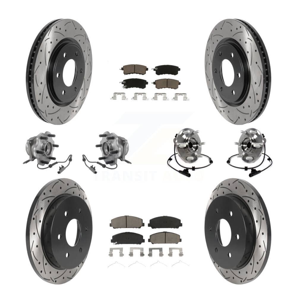 Transit Auto - KBB-125447 - Front and Rear Wheel Bearing and Hub Assembly Kits