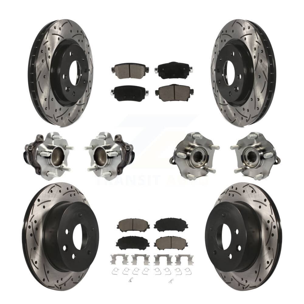 Transit Auto - KBB-125456 - Front and Rear Wheel Bearing and Hub Assembly Kits