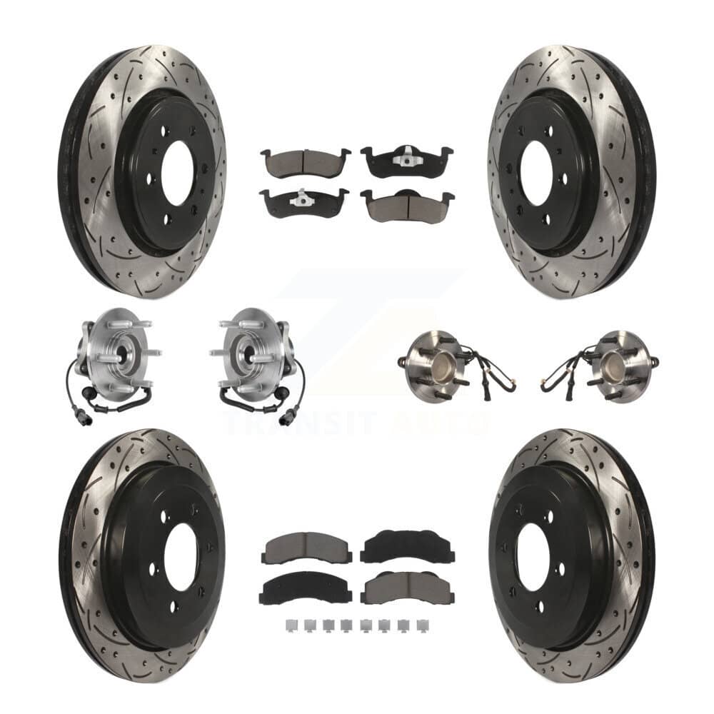 Transit Auto - KBB-125464 - Front and Rear Wheel Bearing and Hub Assembly Kits