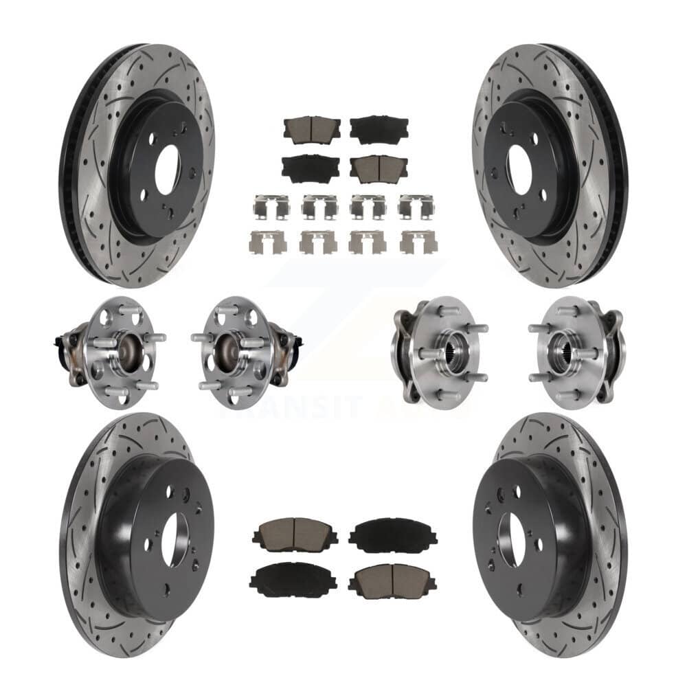 Transit Auto - KBB-125473 - Front and Rear Wheel Bearing and Hub Assembly Kits