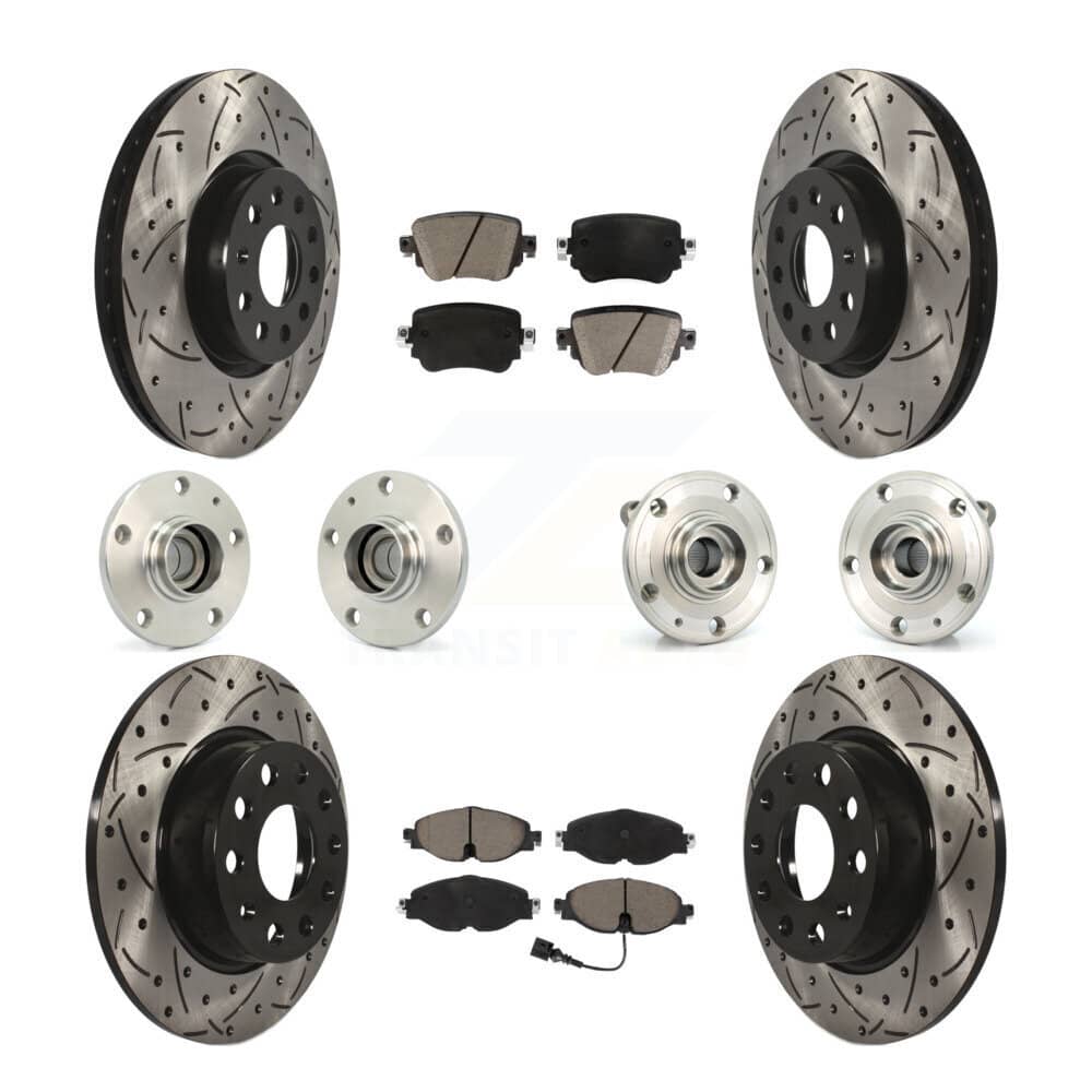 Transit Auto - KBB-125477 - Front and Rear Wheel Bearing and Hub Assembly Kits