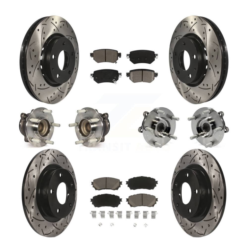 Transit Auto - KBB-125479 - Front and Rear Wheel Bearing and Hub Assembly Kits