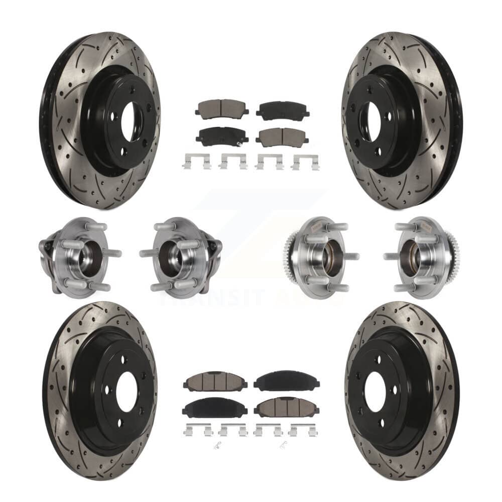 Transit Auto - KBB-125494 - Front and Rear Wheel Bearing and Hub Assembly Kits