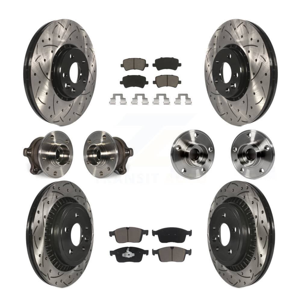 Transit Auto - KBB-125495 - Front and Rear Wheel Bearing and Hub Assembly Kits