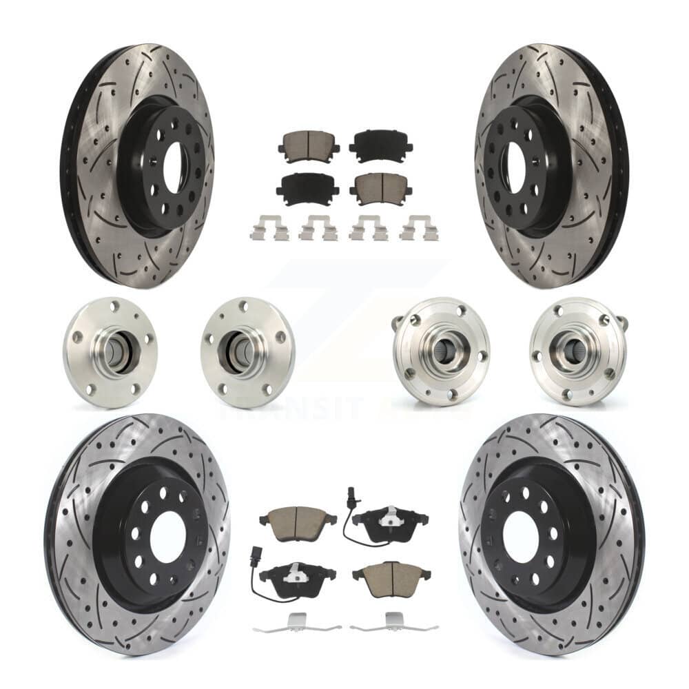 Transit Auto - KBB-125497 - Front and Rear Wheel Bearing and Hub Assembly Kits
