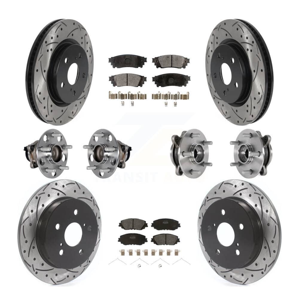 Transit Auto - KBB-125533 - Front and Rear Wheel Bearing and Hub Assembly Kits