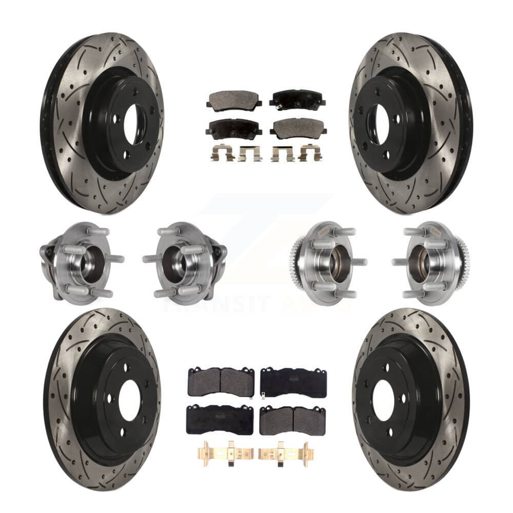 Transit Auto - KBB-125536 - Front and Rear Wheel Bearing and Hub Assembly Kits
