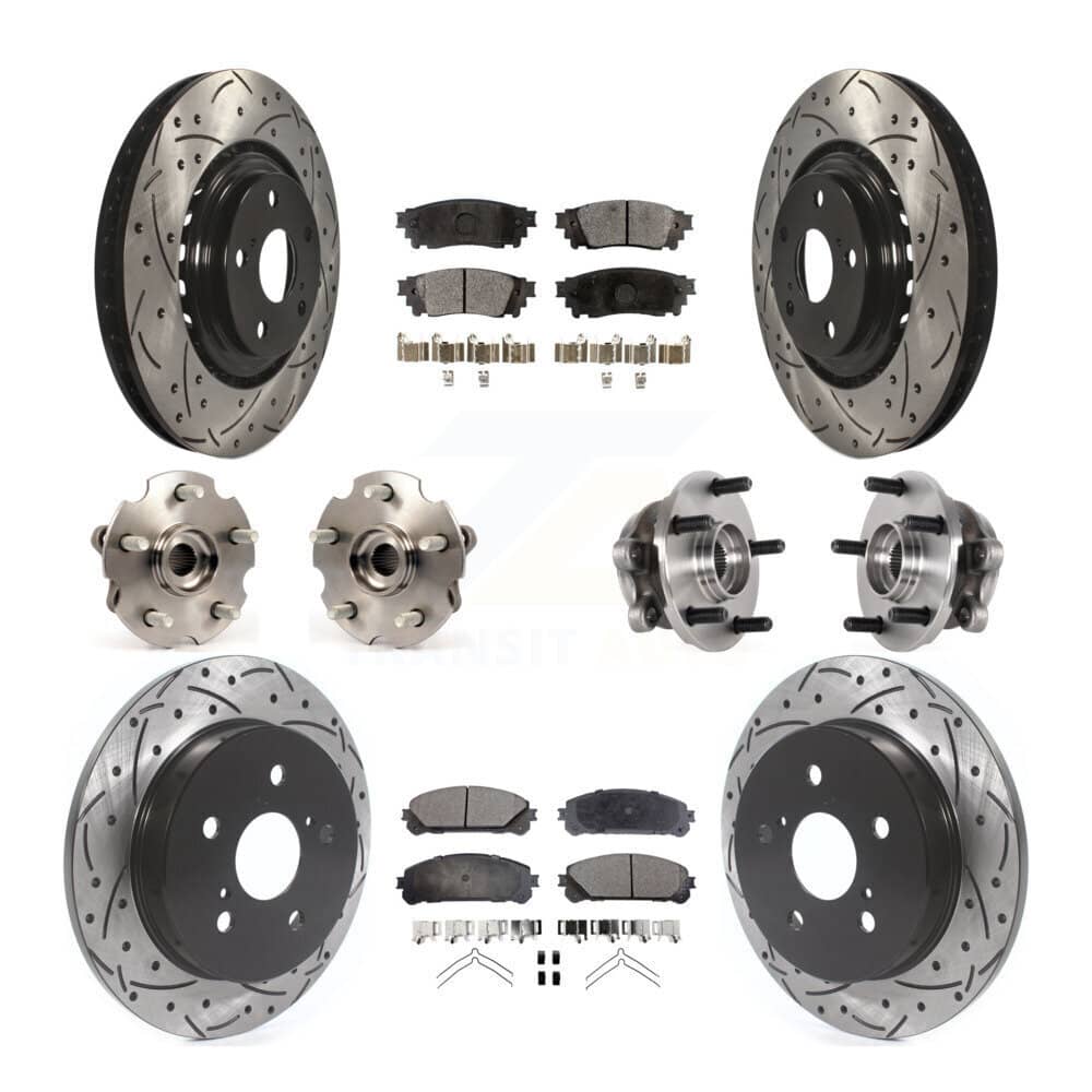 Transit Auto - KBB-125541 - Front and Rear Wheel Bearing and Hub Assembly Kits