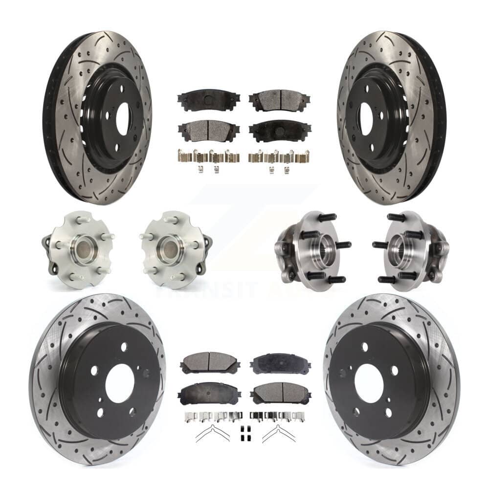 Transit Auto - KBB-125542 - Front and Rear Wheel Bearing and Hub Assembly Kits