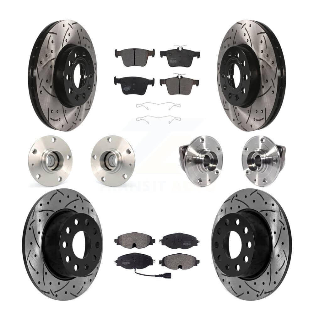 Transit Auto - KBB-125563 - Front and Rear Wheel Bearing and Hub Assembly Kits
