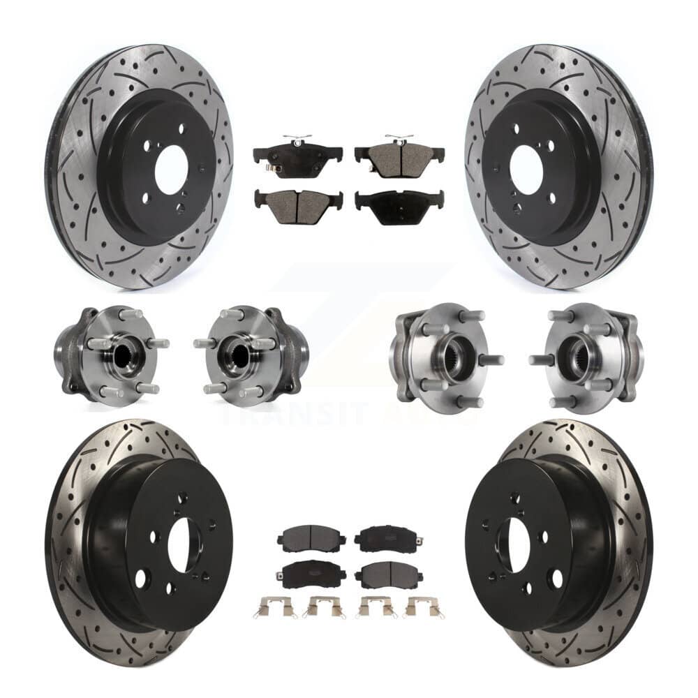 Transit Auto - KBB-125573 - Front and Rear Wheel Bearing and Hub Assembly Kits