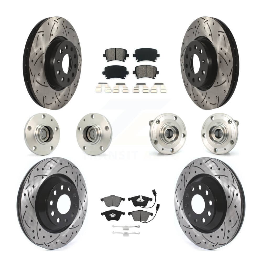 Transit Auto - KBB-125635 - Front and Rear Wheel Bearing and Hub Assembly Kits