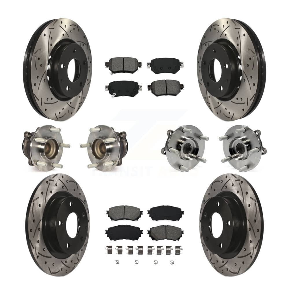 Transit Auto - KBB-125637 - Front and Rear Wheel Bearing and Hub Assembly Kits
