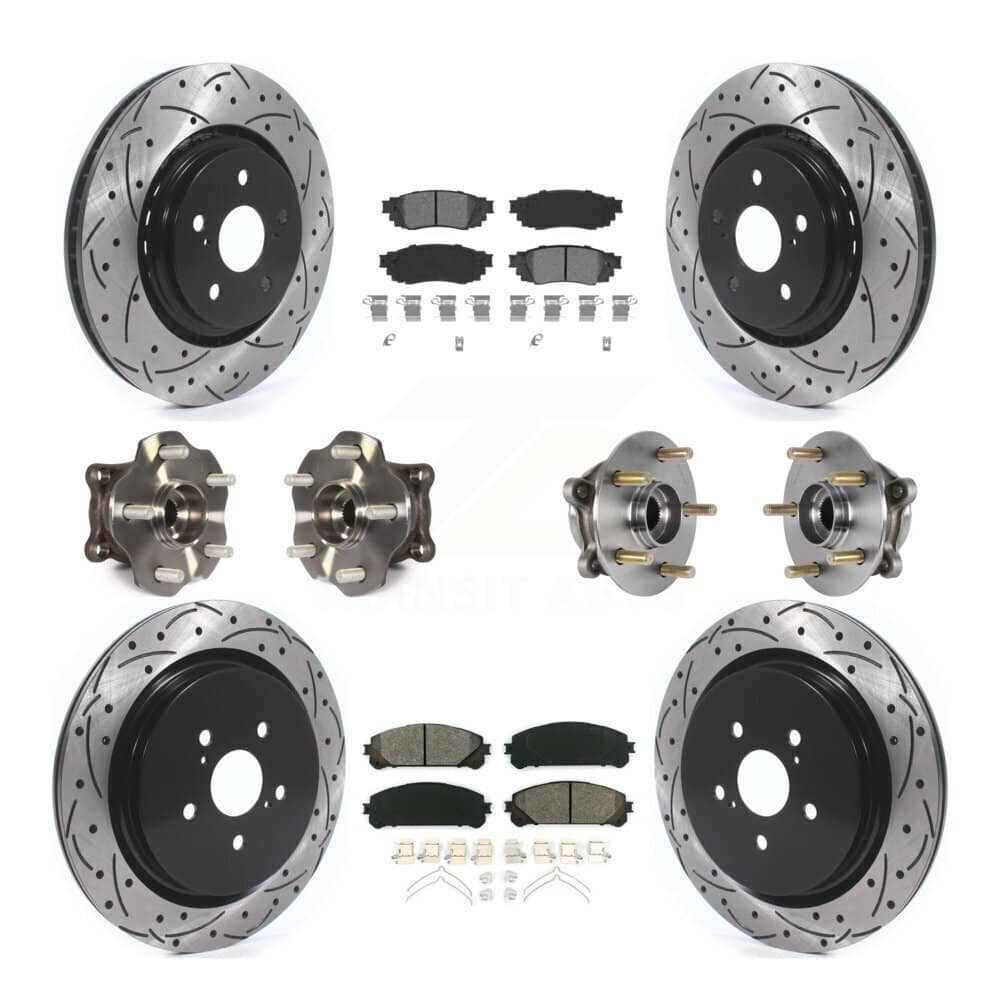 Transit Auto - KBB-125645 - Front and Rear Wheel Bearing and Hub Assembly Kits