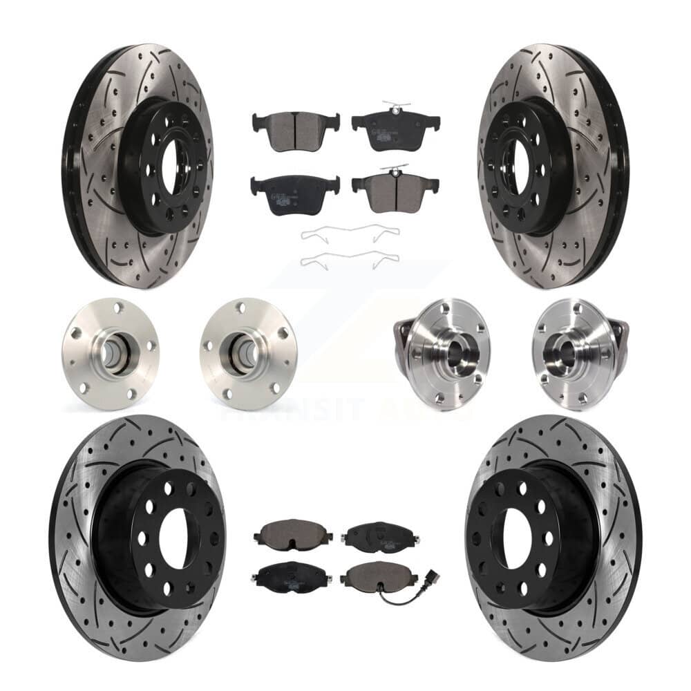 Transit Auto - KBB-125690 - Front and Rear Wheel Bearing and Hub Assembly Kits