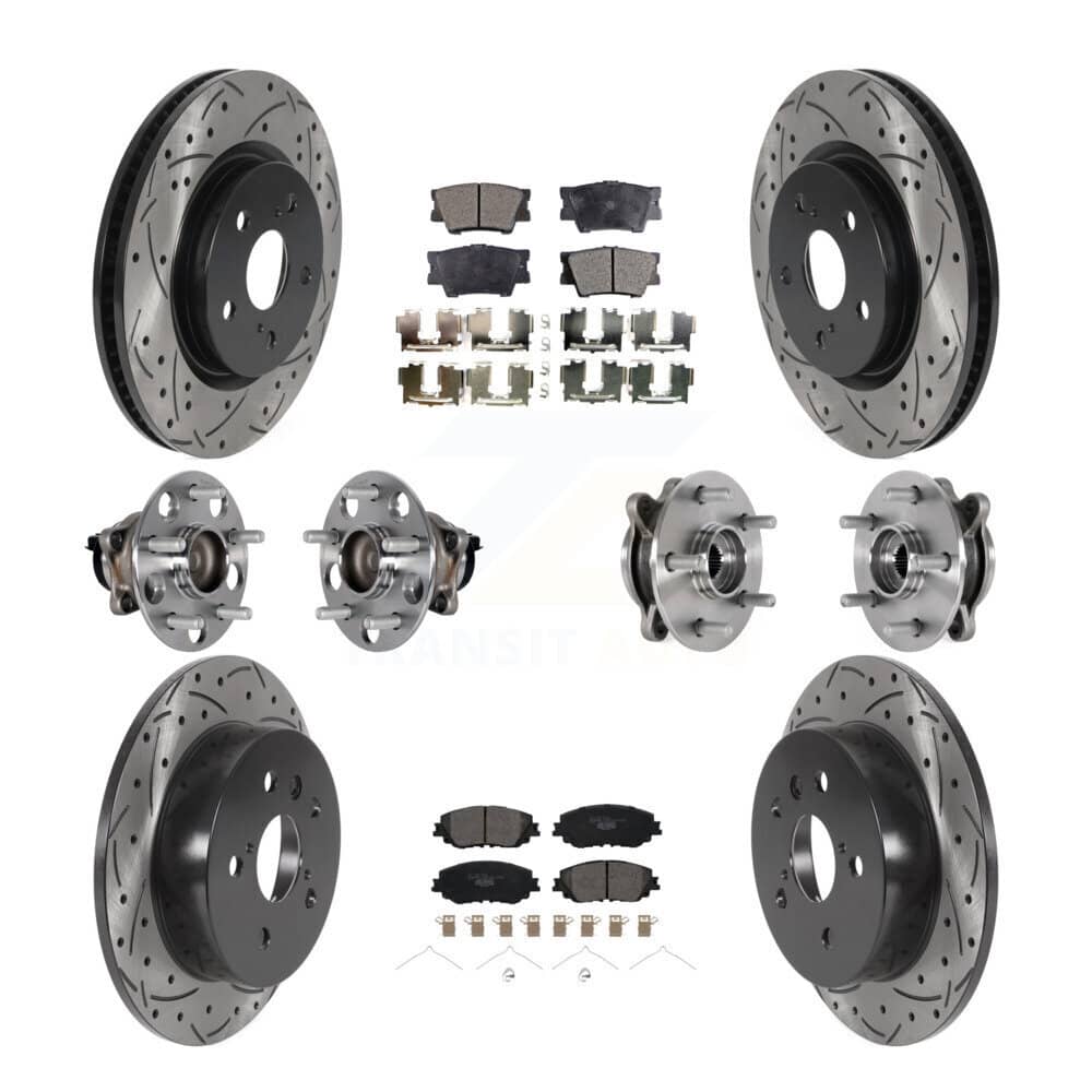 Transit Auto - KBB-125697 - Front and Rear Wheel Bearing and Hub Assembly Kits