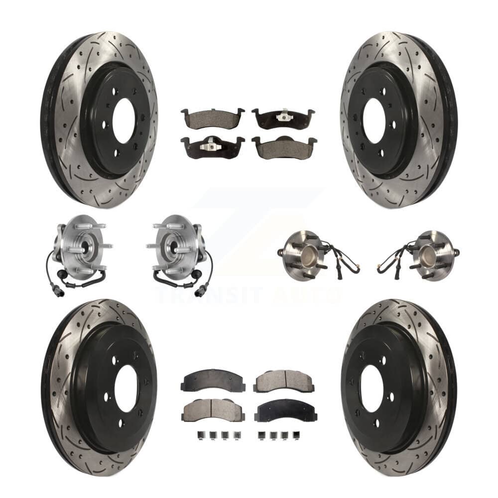 Transit Auto - KBB-125740 - Front and Rear Wheel Bearing and Hub Assembly Kits