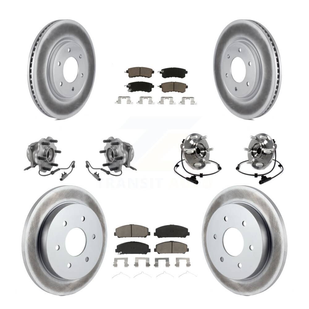 Transit Auto - KBB-125843 - Front and Rear Wheel Bearing and Hub Assembly Kits