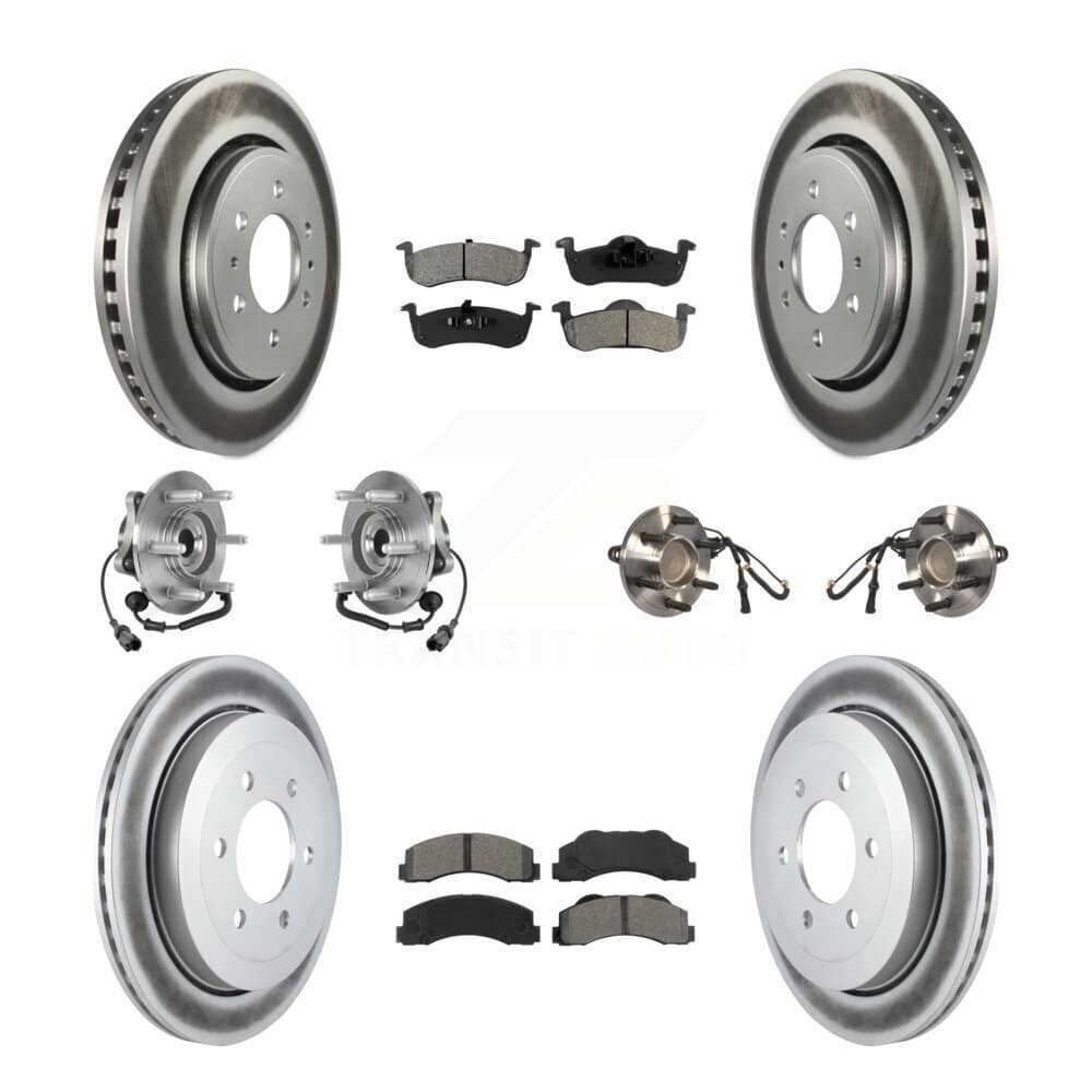 Transit Auto - KBB-126125 - Front and Rear Wheel Bearing and Hub Assembly Kits