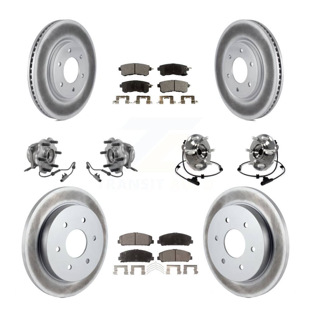 Transit Auto - KBB-126222 - Front and Rear Wheel Bearing and Hub Assembly Kits