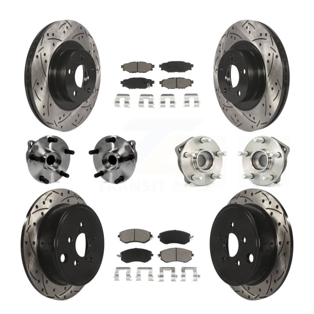 Transit Auto - KBB-126975 - Front and Rear Wheel Bearing and Hub Assembly Kits