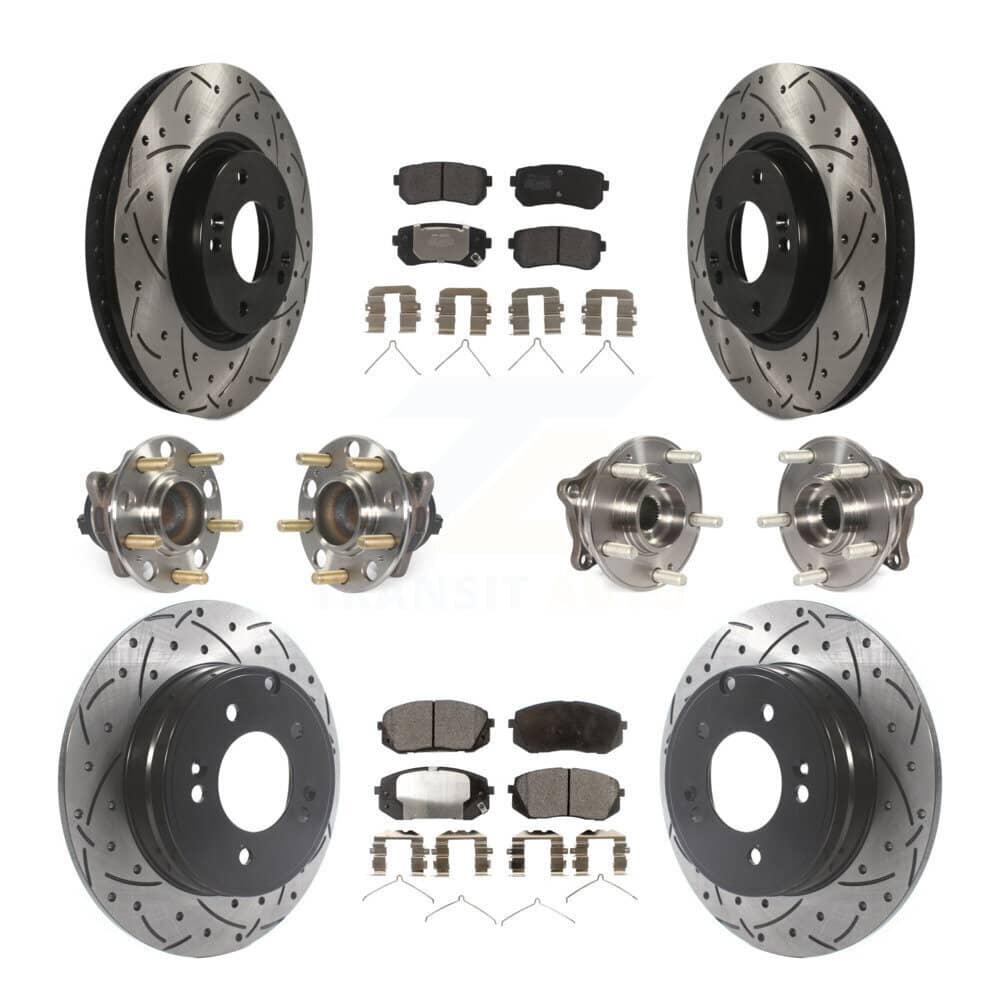 Transit Auto - KBB-127016 - Front and Rear Wheel Bearing and Hub Assembly Kits