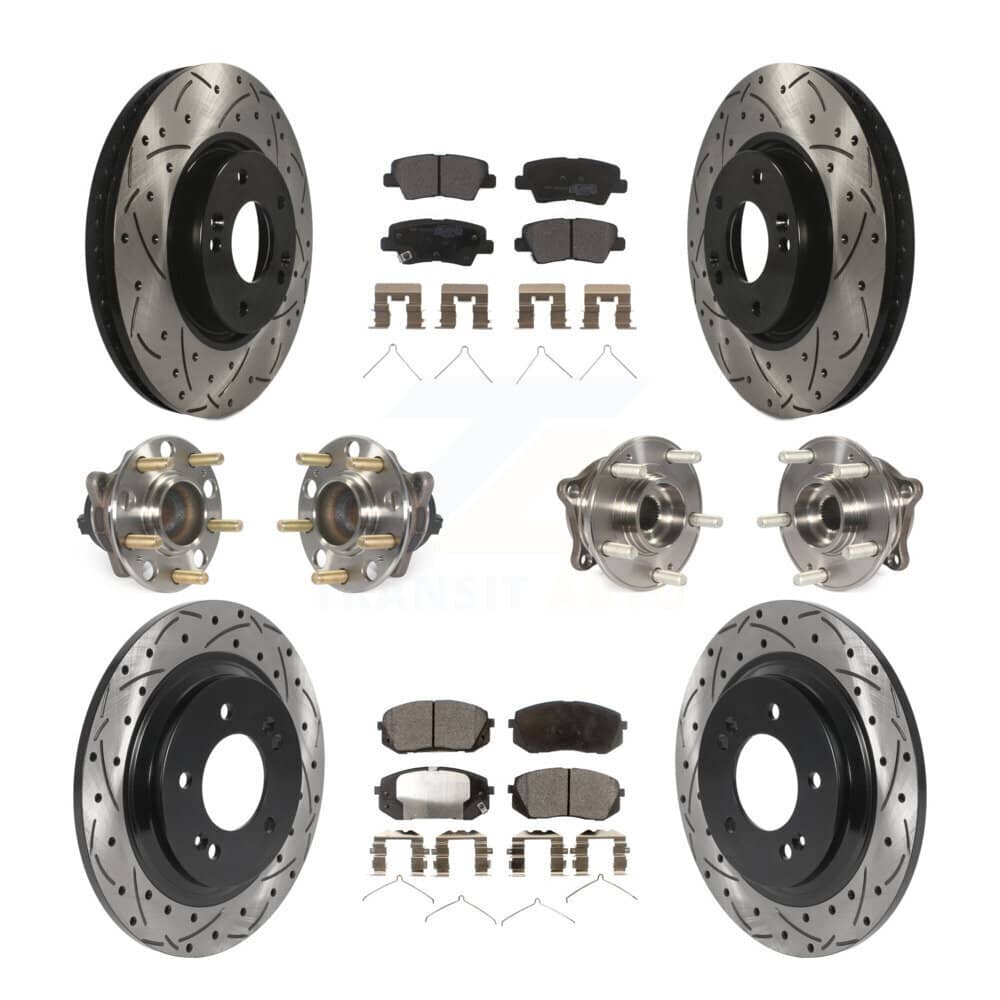 Transit Auto - KBB-127017 - Front and Rear Wheel Bearing and Hub Assembly Kits