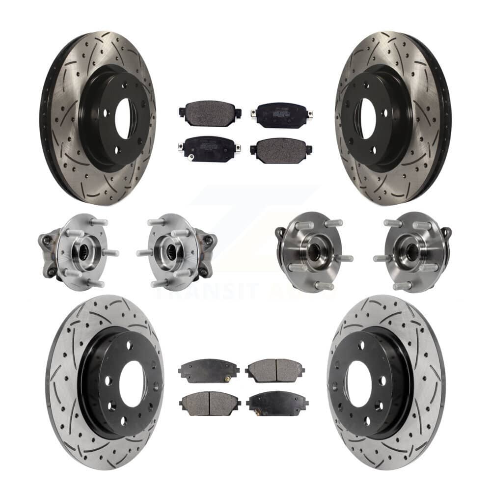Transit Auto - KBB-127035 - Front and Rear Wheel Bearing and Hub Assembly Kits