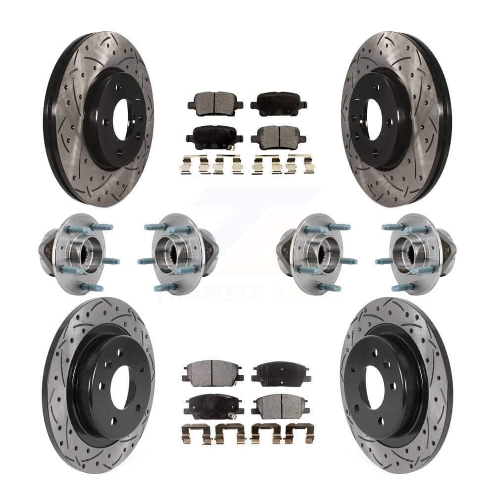 Transit Auto - KBB-127137 - Front and Rear Wheel Bearing and Hub Assembly Kits