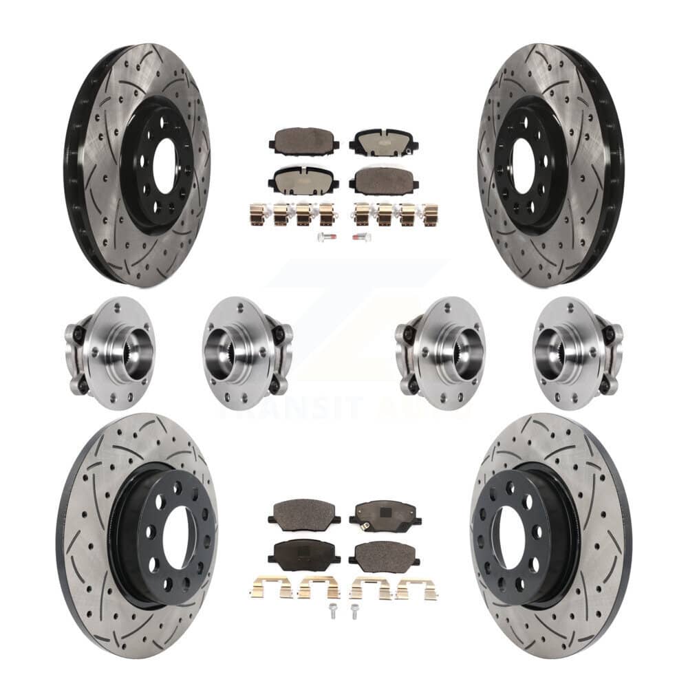 Transit Auto - KBB-127139 - Front and Rear Wheel Bearing and Hub Assembly Kits