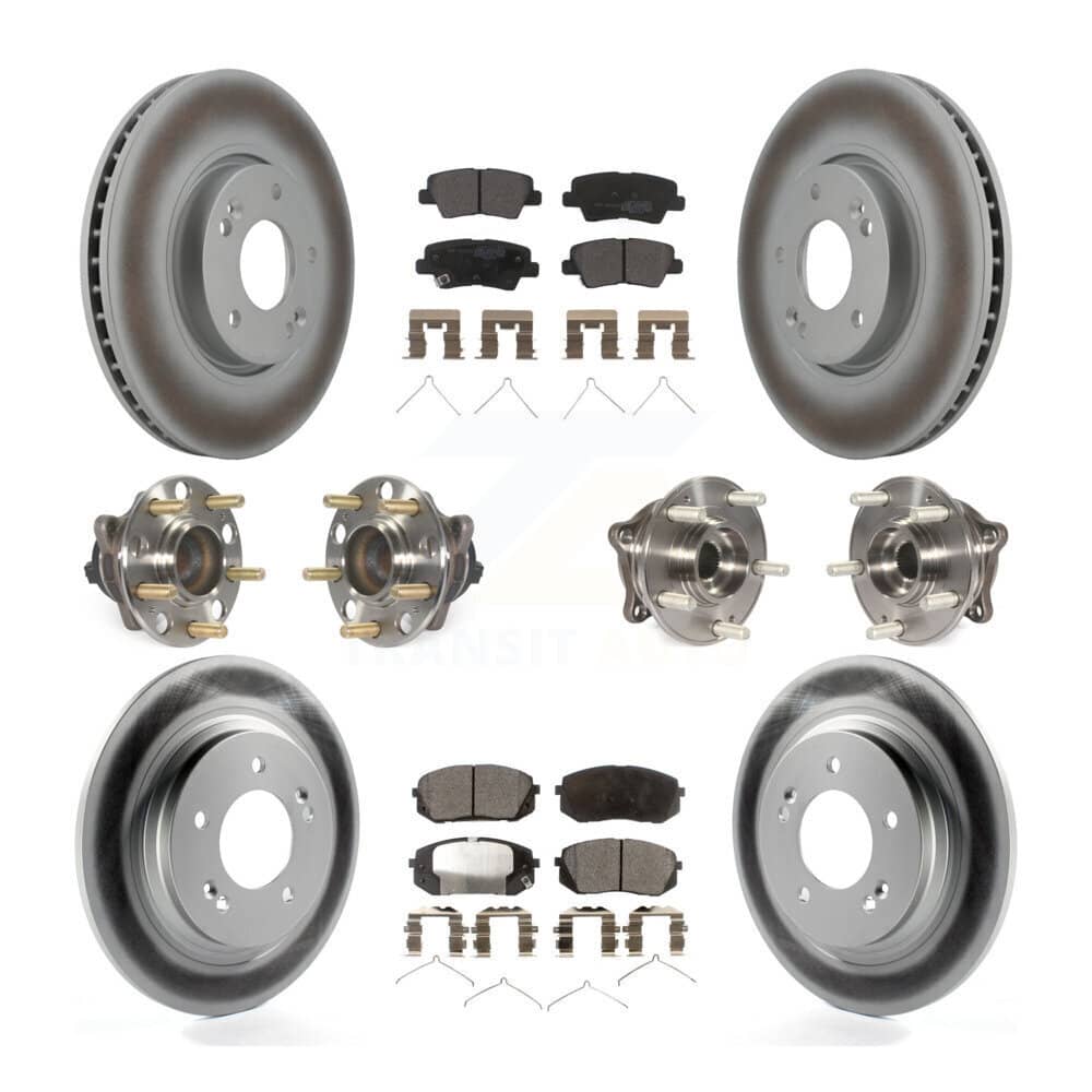 Transit Auto - KBB-127276 - Front and Rear Wheel Bearing and Hub Assembly Kits