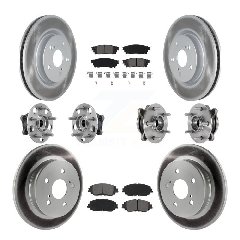 Transit Auto - KBB-127345 - Front and Rear Wheel Bearing and Hub Assembly Kits