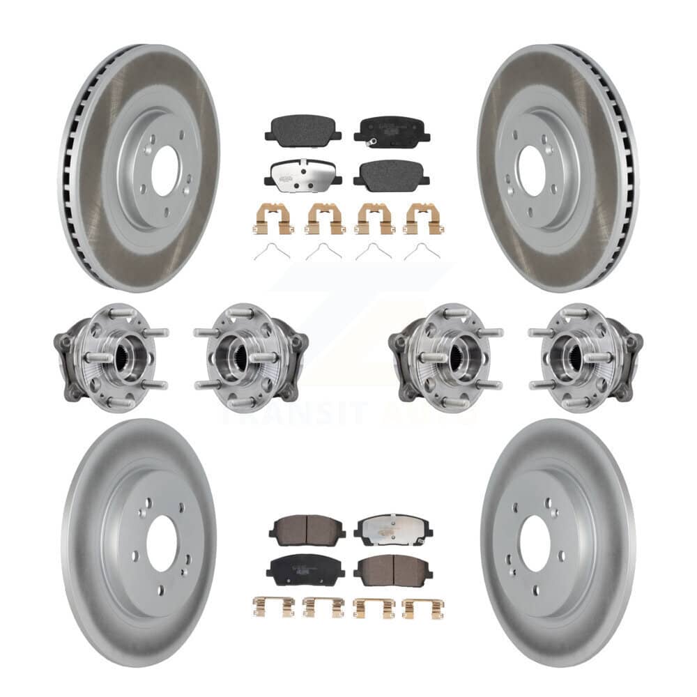 Transit Auto - KBB-127429 - Front and Rear Wheel Bearing and Hub Assembly Kits