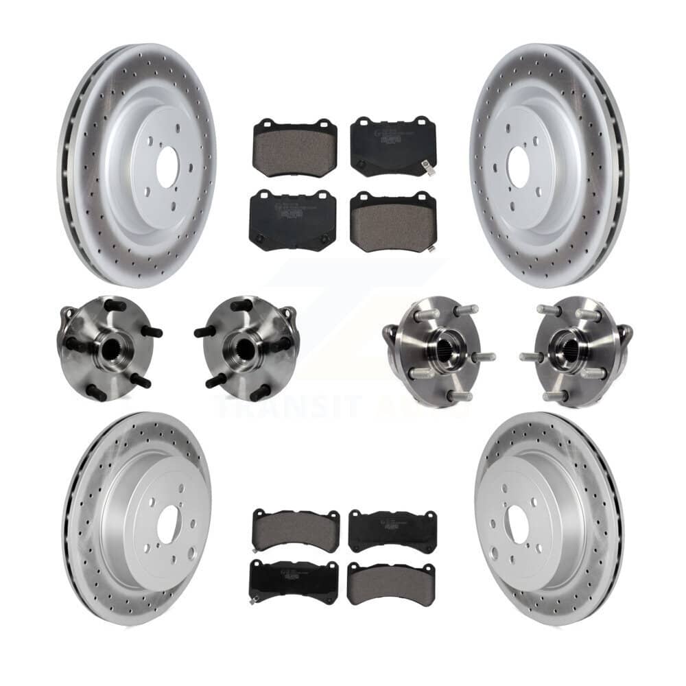 Transit Auto - KBB-127614 - Front and Rear Wheel Bearing and Hub Assembly Kits