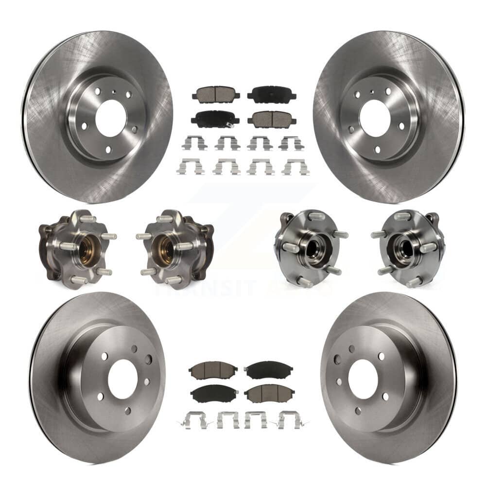 Transit Auto - KBB-127682 - Front and Rear Wheel Bearing and Hub Assembly Kits