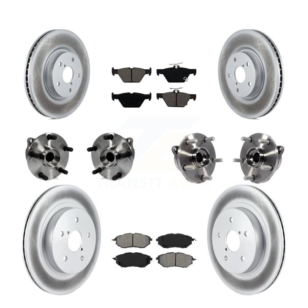 Transit Auto - KBB-127687 - Front and Rear Wheel Bearing and Hub Assembly Kits