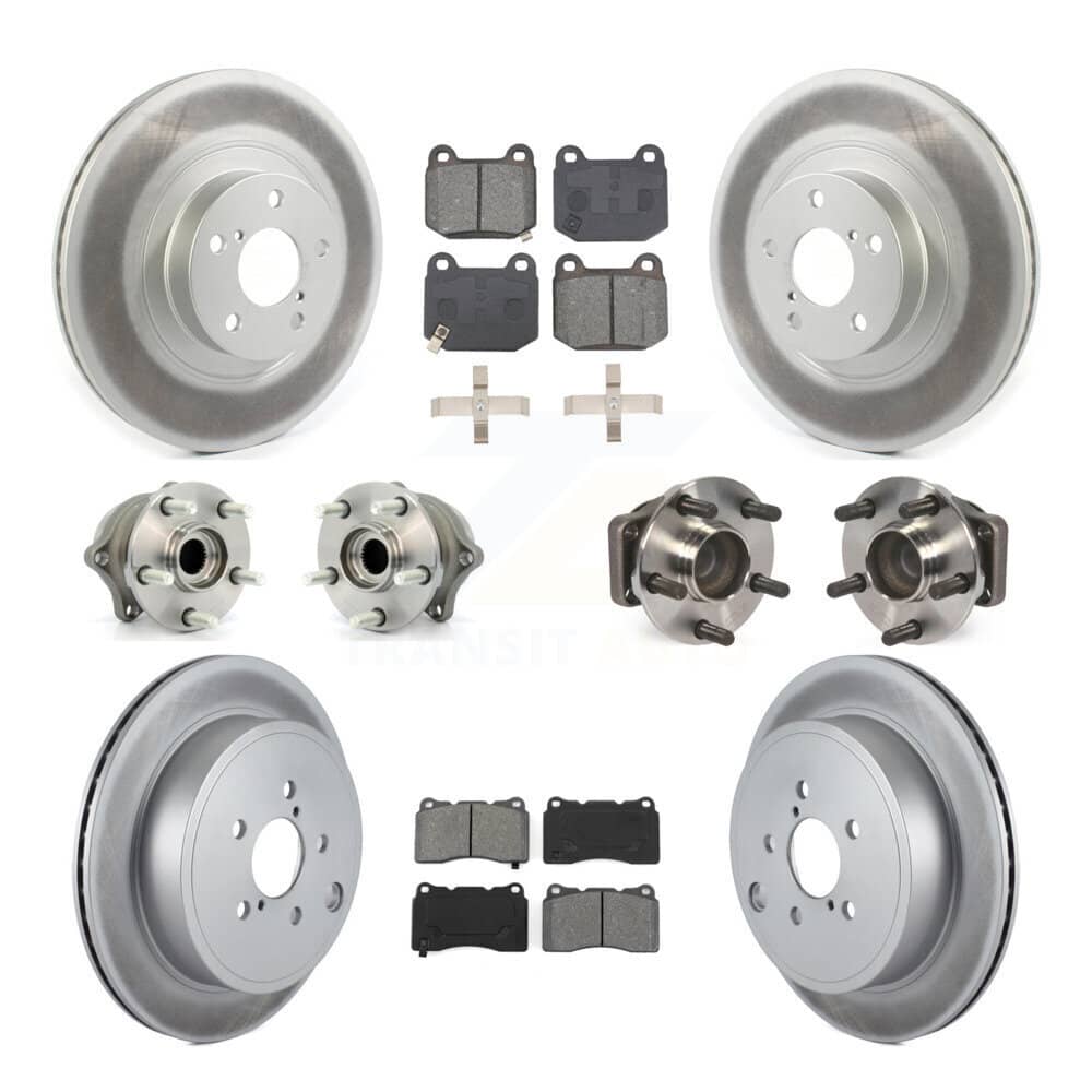 Transit Auto - KBB-127692 - Front and Rear Wheel Bearing and Hub Assembly Kits
