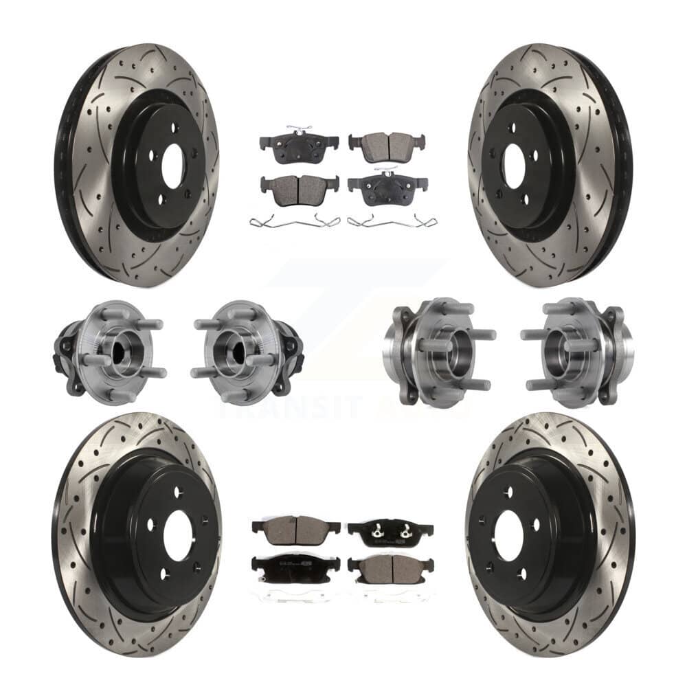 Transit Auto - KBB-127726 - Front and Rear Wheel Bearing and Hub Assembly Kits