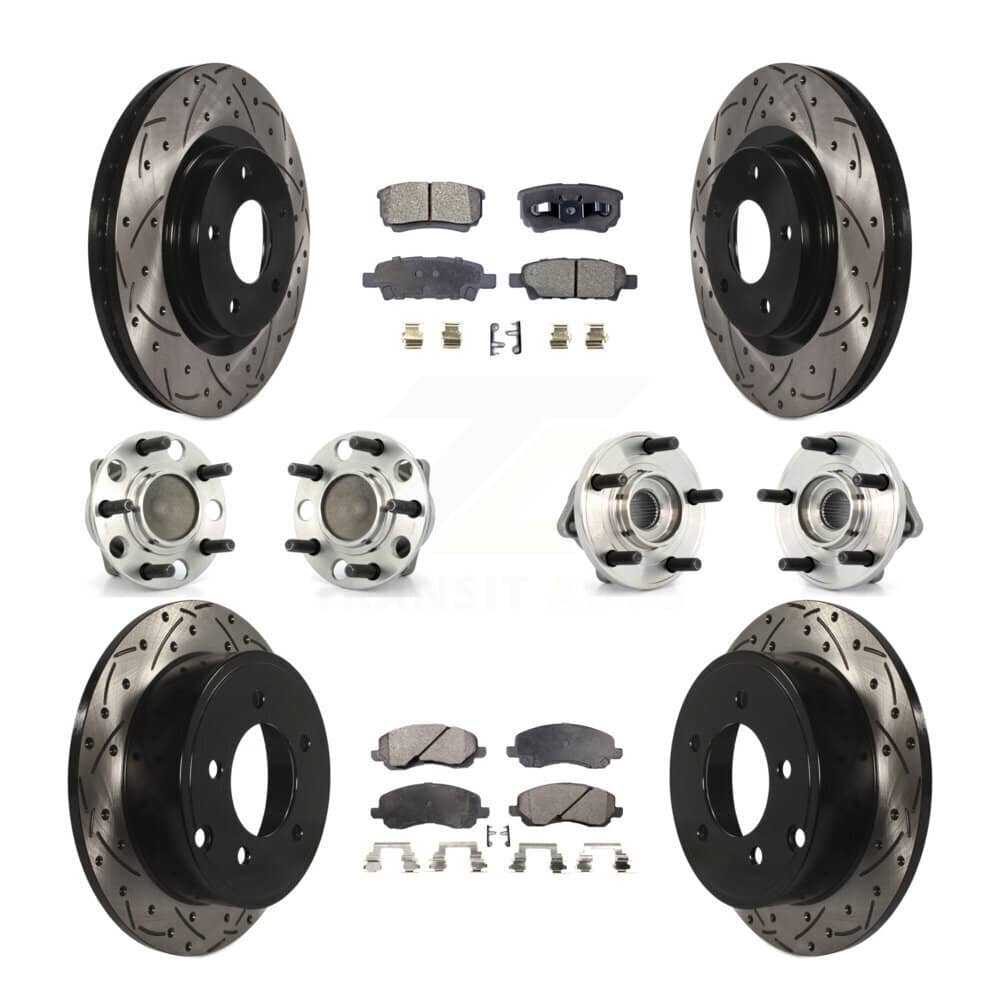 Transit Auto - KBB-127731 - Front and Rear Wheel Bearing and Hub Assembly Kits