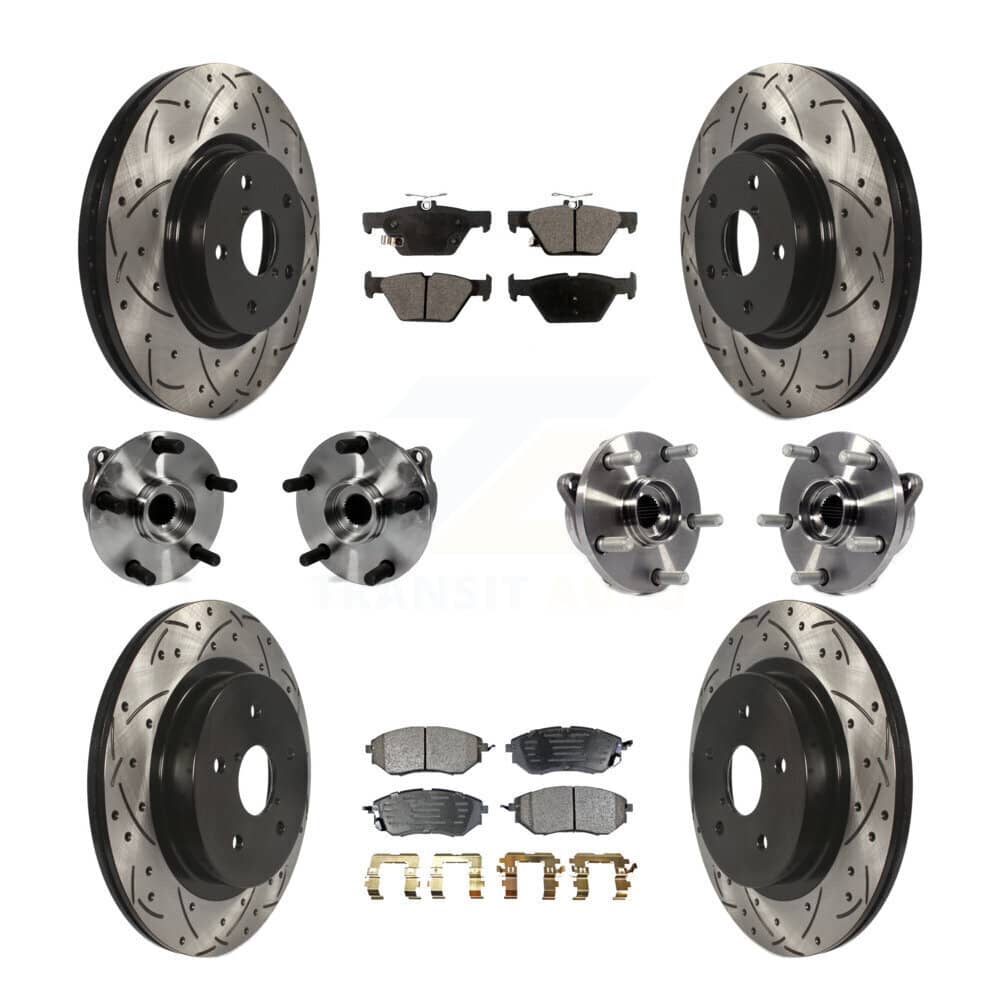 Transit Auto - KBB-127736 - Front and Rear Wheel Bearing and Hub Assembly Kits