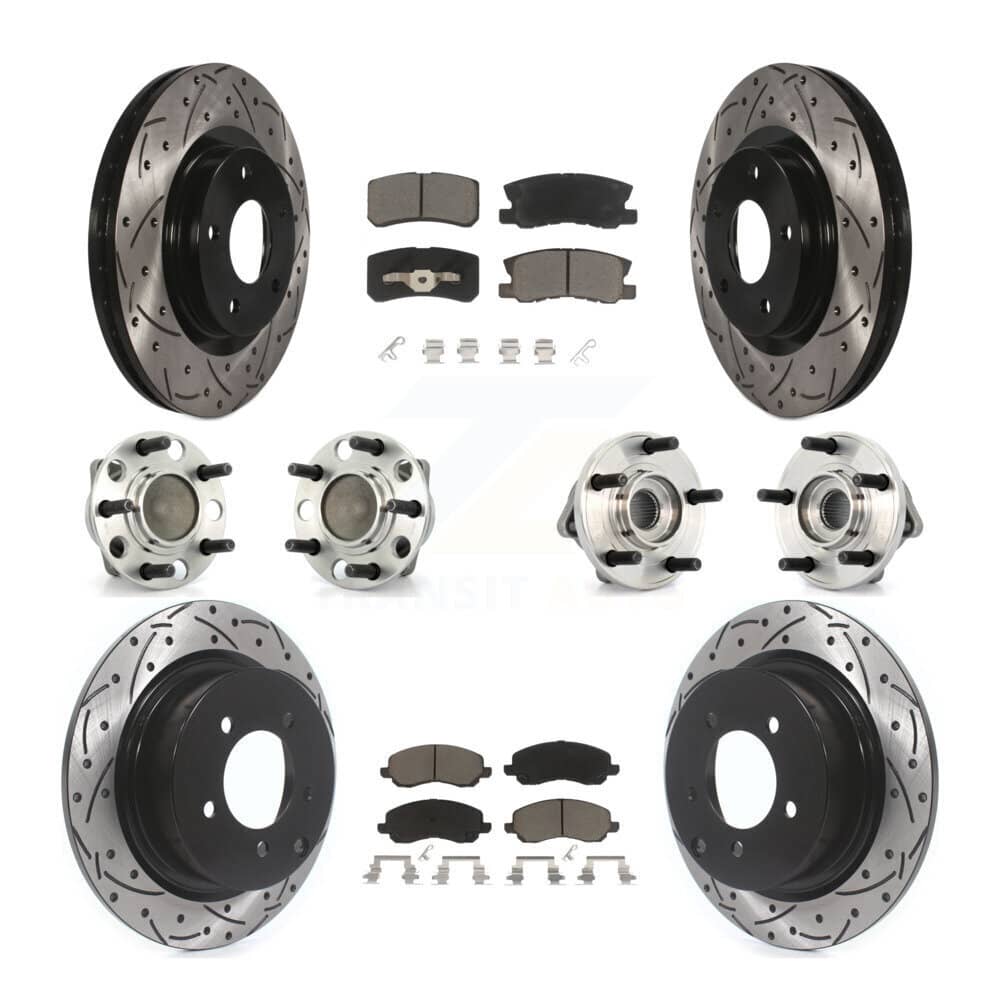 Transit Auto - KBB-127748 - Front and Rear Wheel Bearing and Hub Assembly Kits
